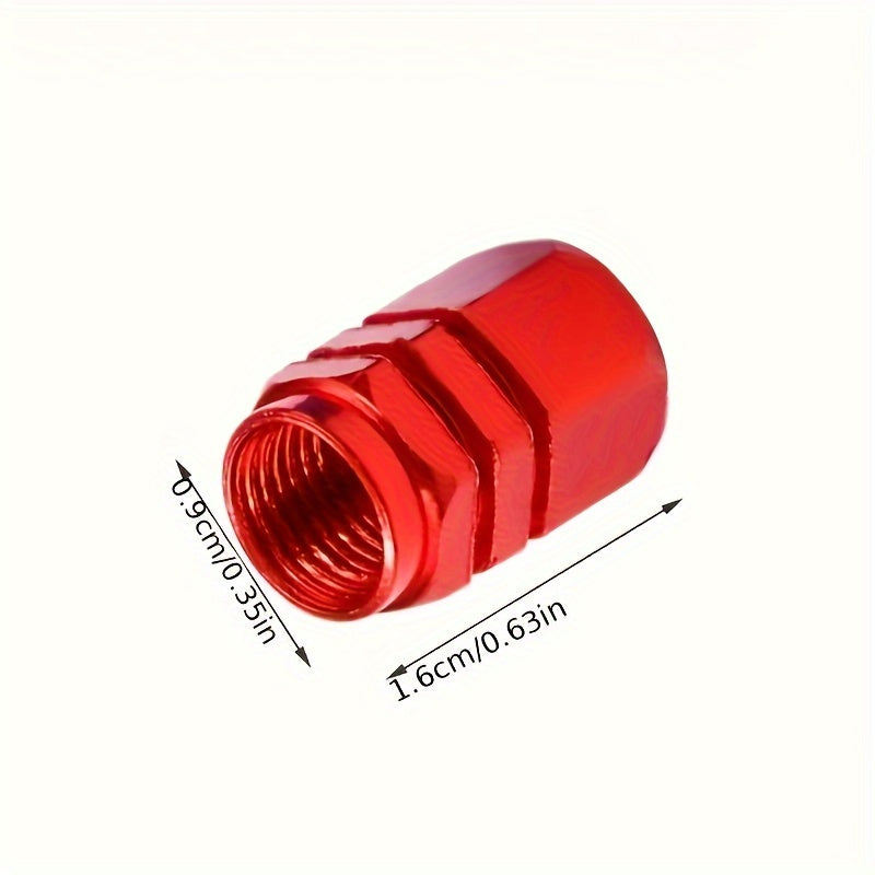 Juego de 4 tapas de válvula de neumático de aleación de aluminio para coches, motocicletas, bicicletas