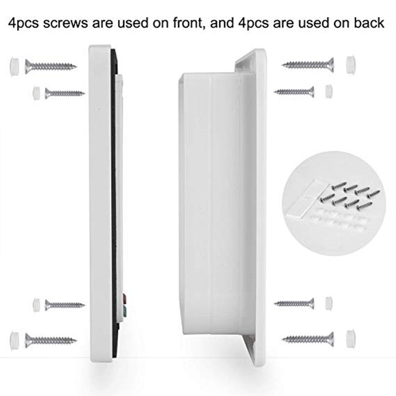 Долговечная дверца для собак и кошек из ABS-пластика с надежным 4-сторонним замком для легкого доступа домашних животных и дополнительной безопасности дома.