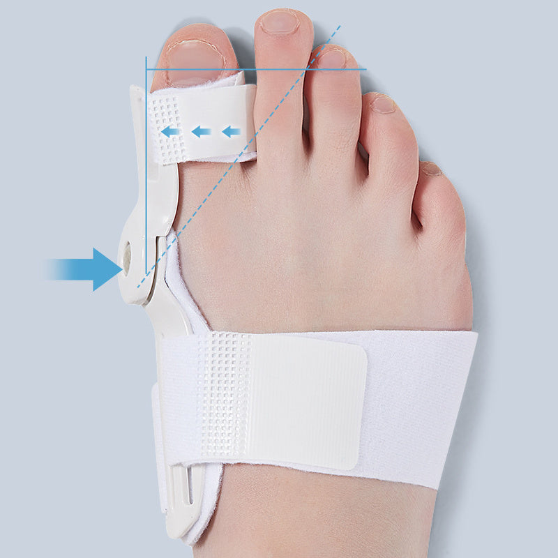 2 dona katta barmoq bunion tayanchlari, sozlanadigan barmoq ajratuvchi, og'riqni kamaytirish, Hallux Valgus tuzatgichi