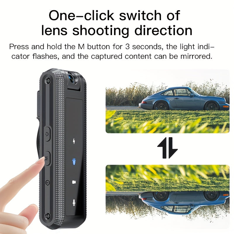 Black Digital Video Camera 1080P Full HD Night Vision with Audio and TF Slot