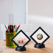 10 Sets of Jewelry Display Cases with 3D Floating Design and Thin Film for Rings Necklaces Bracelets Earrings