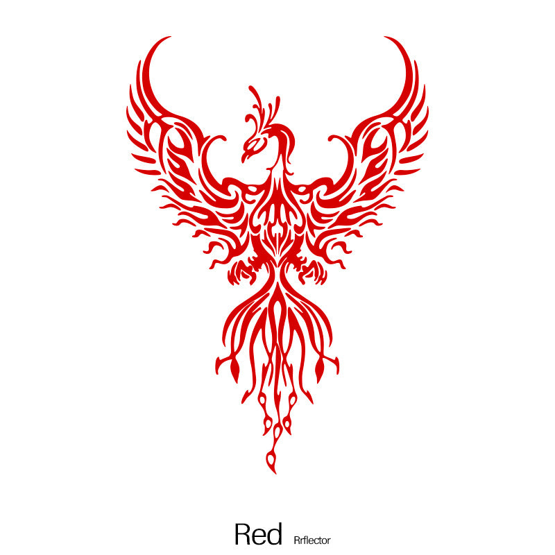 Pegatinas decorativas para coches para vehículos, vinilo único de ventana de coche con diseño de fénix