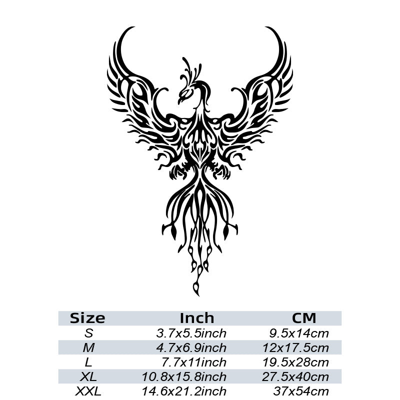 Pegatinas decorativas para coches para vehículos, vinilo único de ventana de coche con diseño de fénix