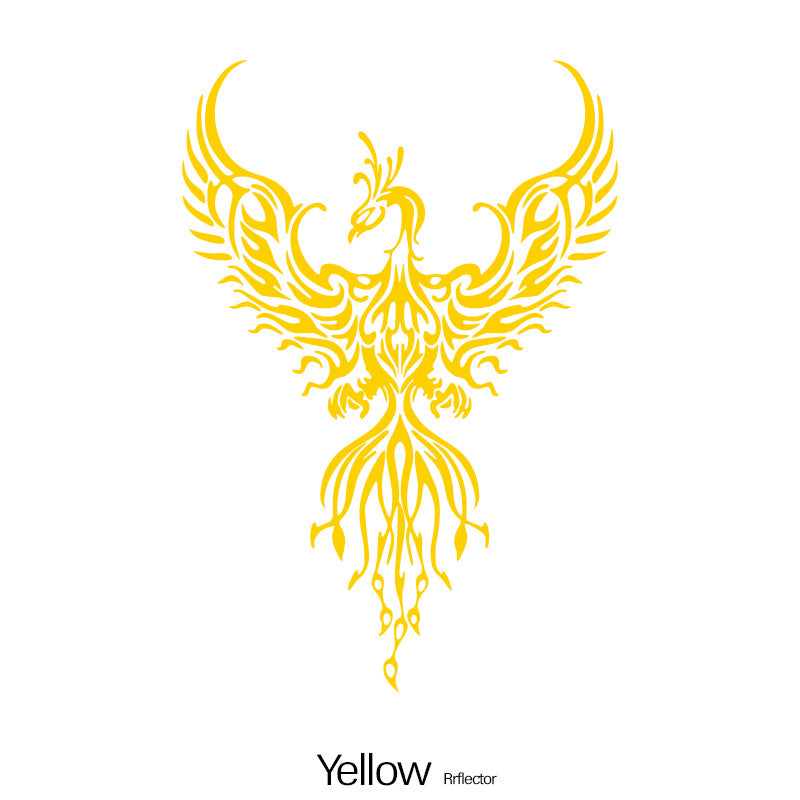 Pegatinas decorativas para coches para vehículos, vinilo único de ventana de coche con diseño de fénix