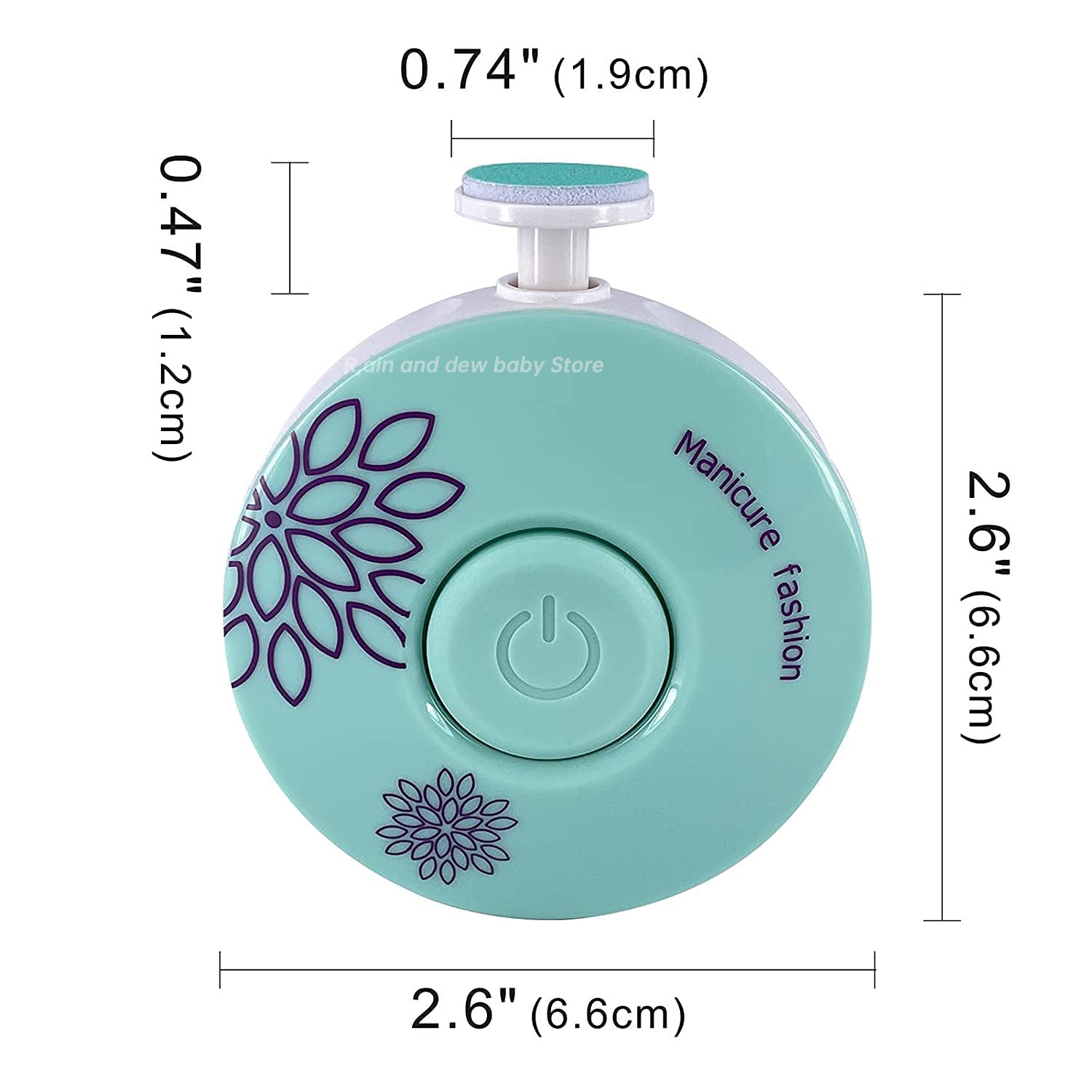 Baby Nail Trimmer Kit for Newborns and Toddlers Electric Manicure File with Clippers