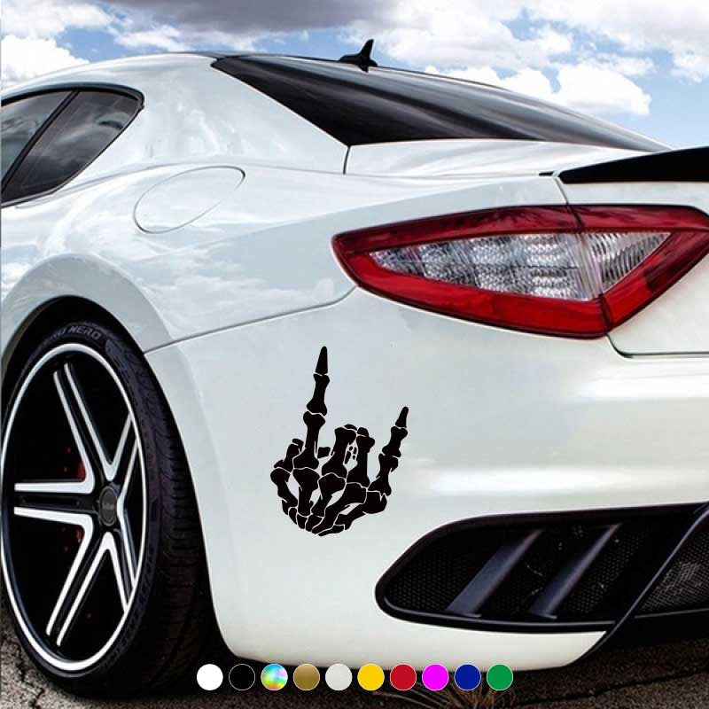 Uniseks Zamonavi Boshqichak Barmoqli Mushuk Avto Yopishtiradigan Vinil Dekali Yangi O'yinchoq