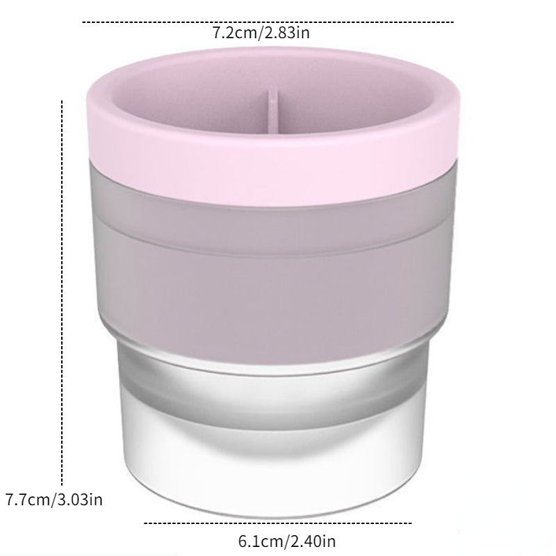 Spherical Whiskey Ice Cube Mold With Cover for Home and Restaurant Use
