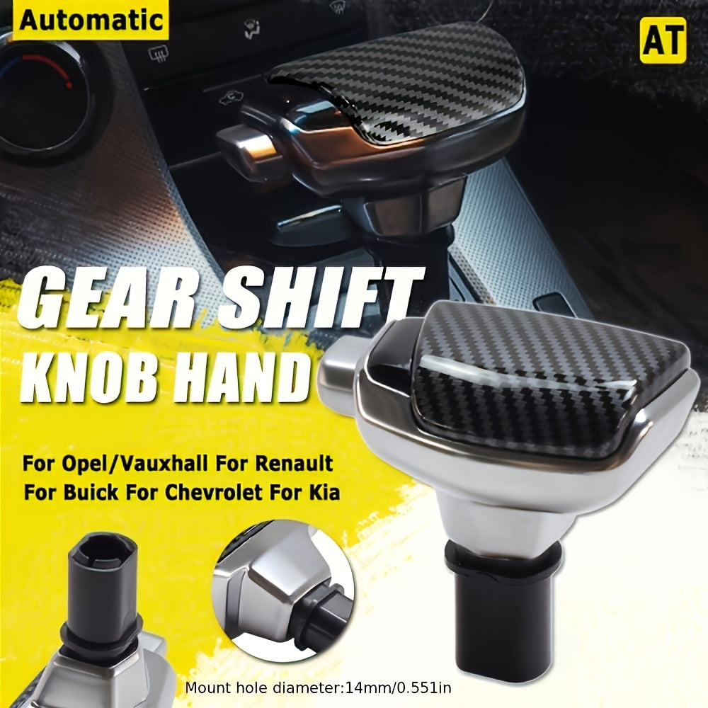 Leather Gear Shift Knob for Automatic Transmission, Universal Car Accessory