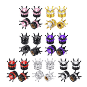 Набор из 4 декоративных колпачков на вентильные стержни металлических шинных вентилей