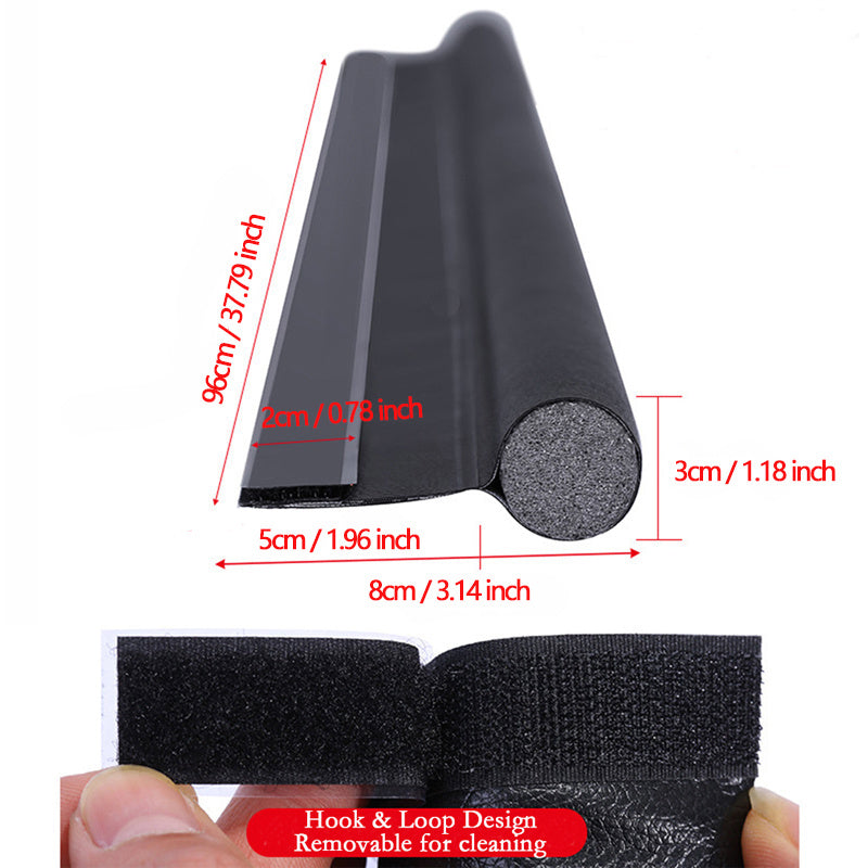 Adjustable Door Draft Stopper for Wind, Light, Cold Air, and Noise Reduction