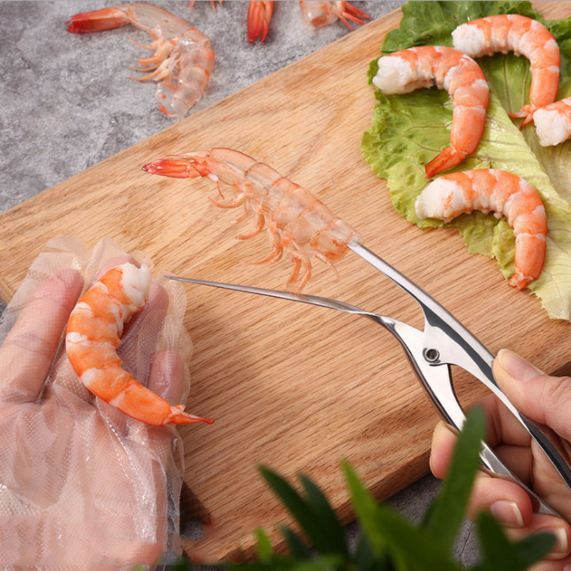 Stainless Steel Shrimp Peeler Tong for Prawns Lobster Crayfish Kitchen Tool