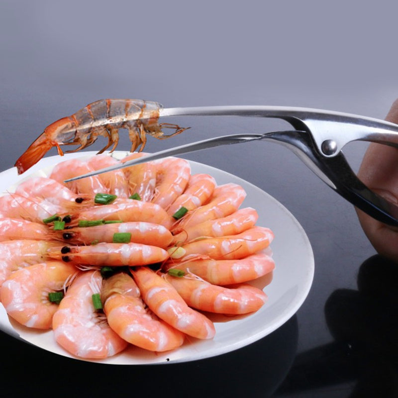 Stainless Steel Shrimp Peeler Tong for Prawns Lobster Crayfish Kitchen Tool
