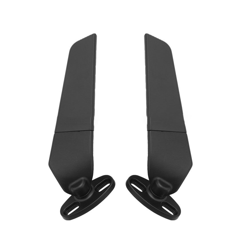 Motorcycle Rearview Mirror Spoiler Set Aluminum Adjustable Enhanced Visibility