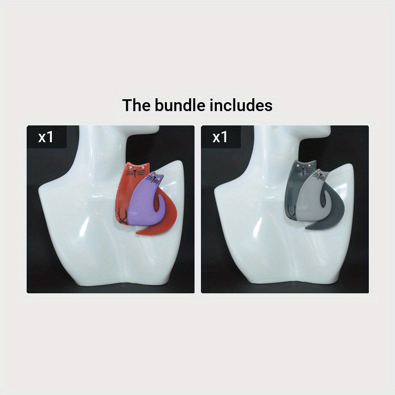 Vintage-Inspired Acrylic Brooch with Personalized Animal Bust Design Cute Simple Style Medieval Fashion Accessory