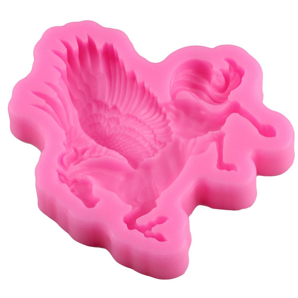 Molde de silicona para hacer formas de caballo pegasus en 3D para chocolates, caramelos y decoraciones de pasteles