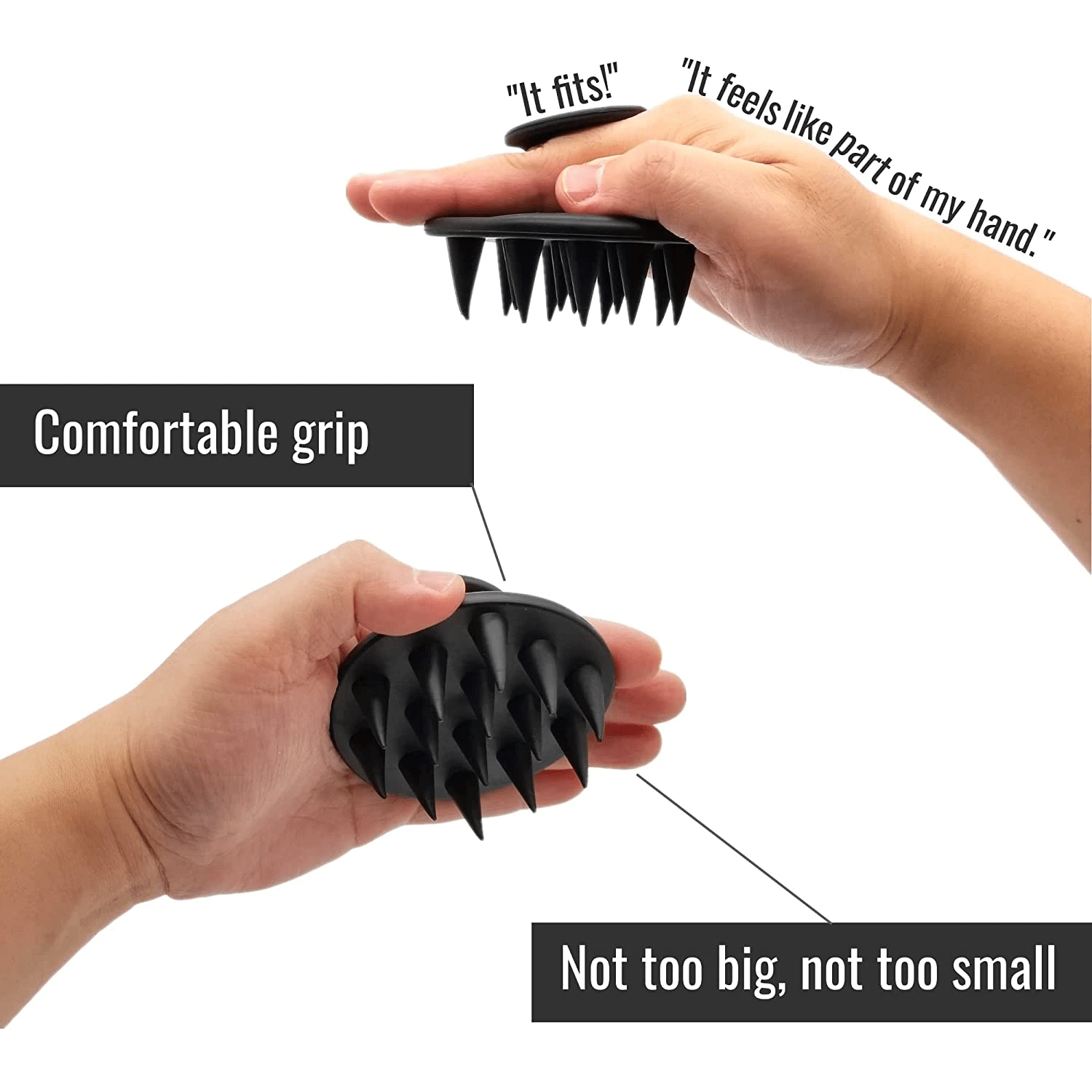 Silicone Scalp Massager Brush for Hair Care Mold-Free Unscented