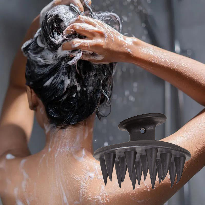 Silicone Scalp Massager Brush for Hair Care Mold-Free Unscented