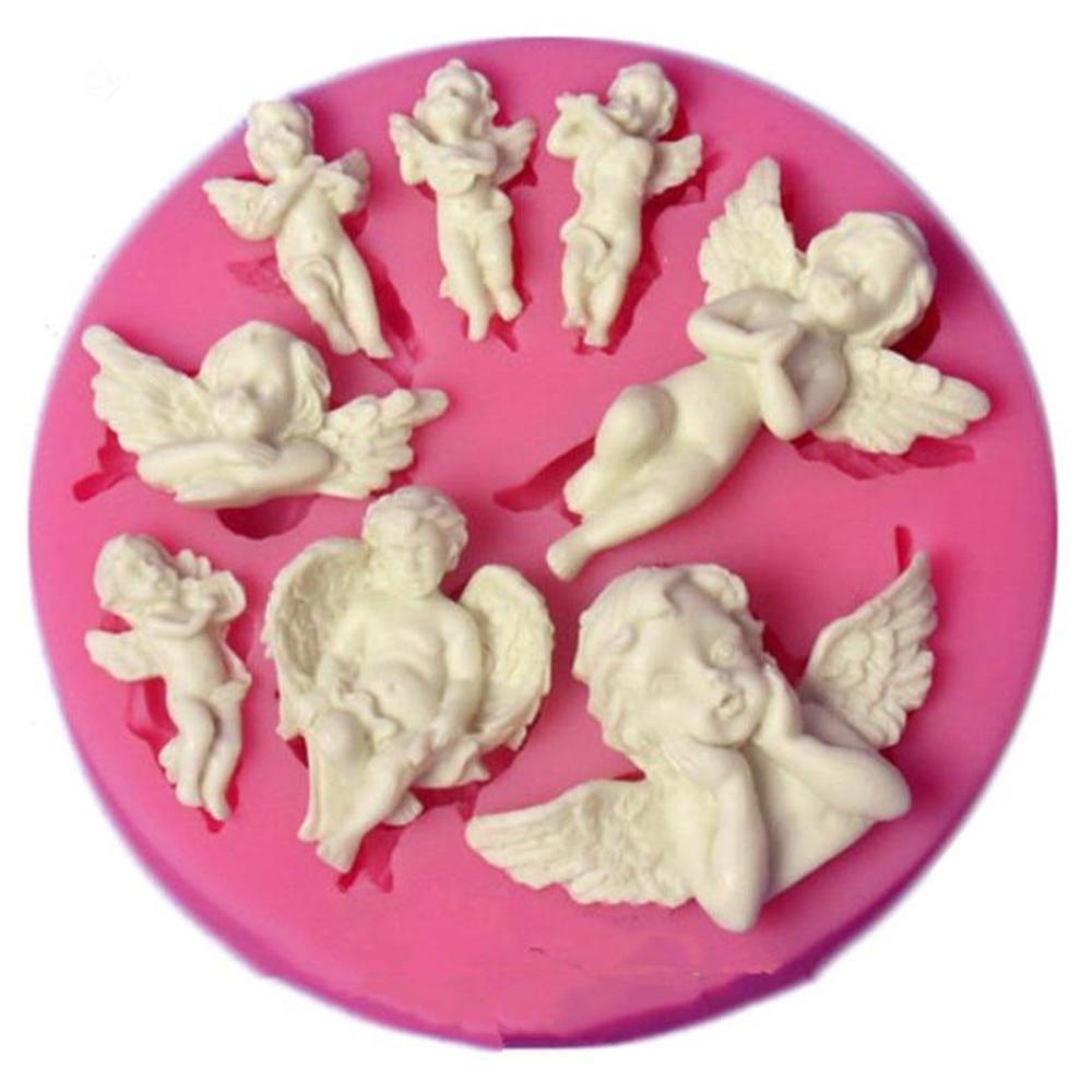 Angel-Shaped Silicone Mold for Fondant, Chocolate, Gummy Candies, and Desserts