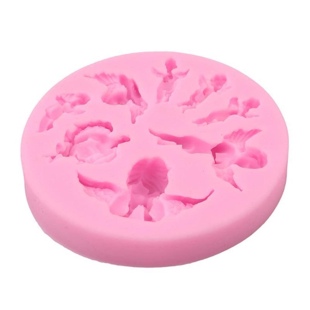 Angel-Shaped Silicone Mold for Fondant, Chocolate, Gummy Candies, and Desserts