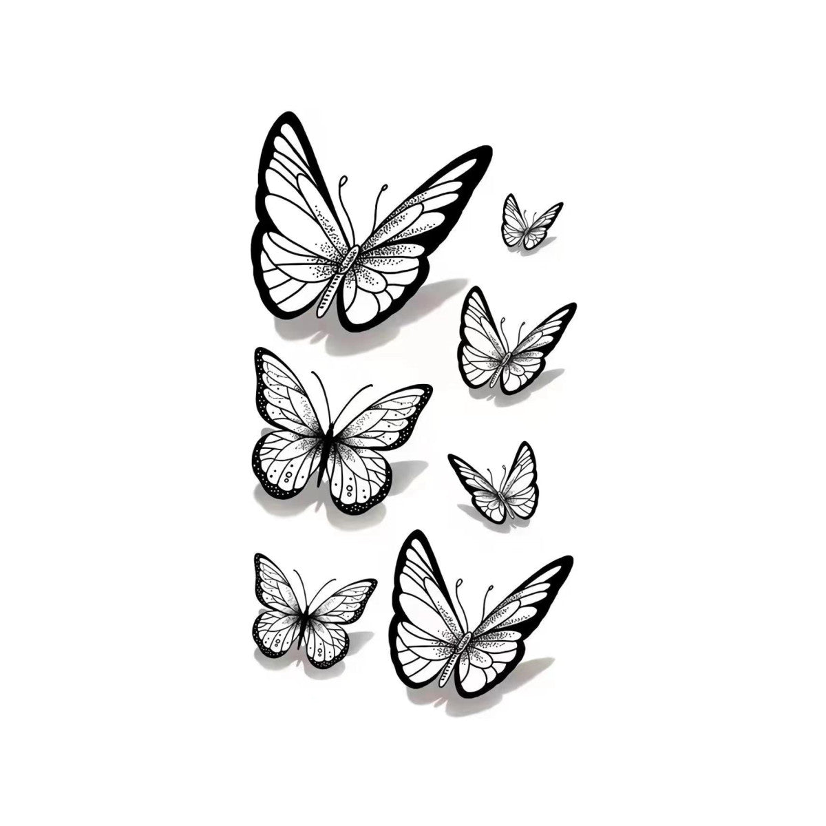Unisex Waterproof 3D Butterfly Tattoo Sticker - Long-Lasting, Easy to Apply