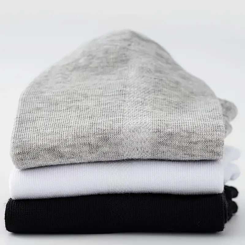 Men Women Ankle Socks Breathable Cotton-Polyester Solid Color Spring Summer Pack of 1 5 10