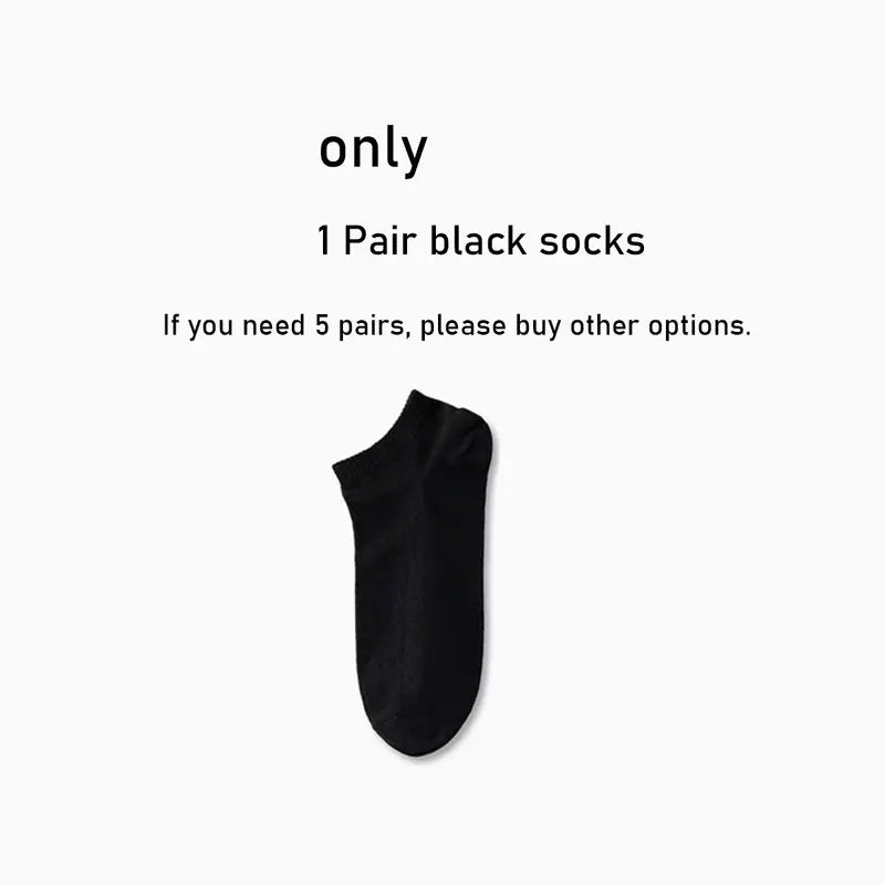 Men Women Ankle Socks Breathable Cotton-Polyester Solid Color Spring Summer Pack of 1 5 10