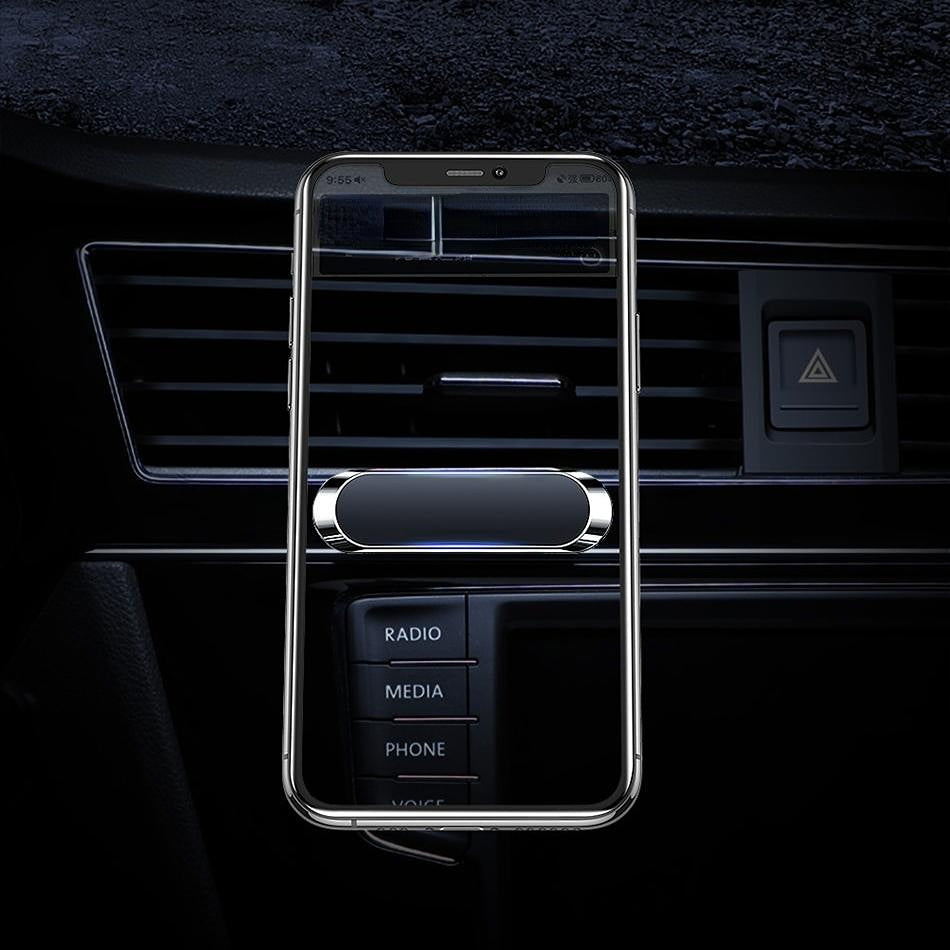 Universal Magnetic Car Phone Holder Dashboard Mount Adjustable Grip