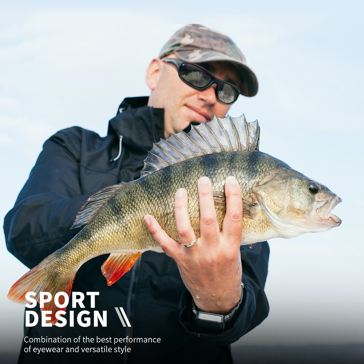 Unbreakable Polarized Sports Sunglasses for Men Cycling Driving Fishing