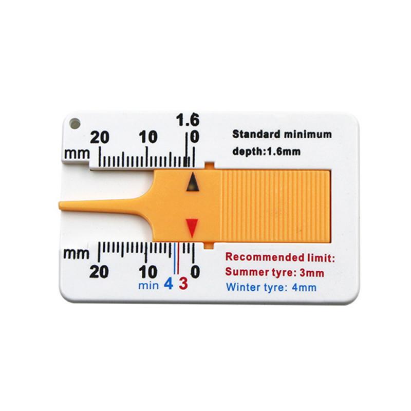 Car Tire Tread Depth Gauge 0-20mm Motorcycle Van Trailer Tool
