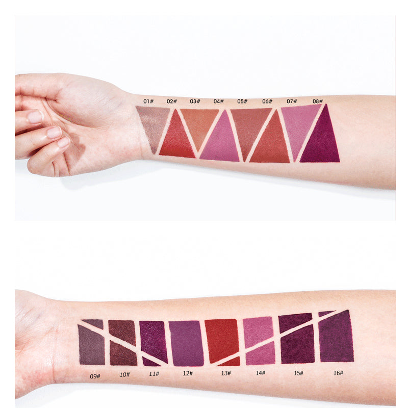 Женские карандаши для губ с матовым финишем, двойного конца, 16 цветов, карандаши для губ и помада