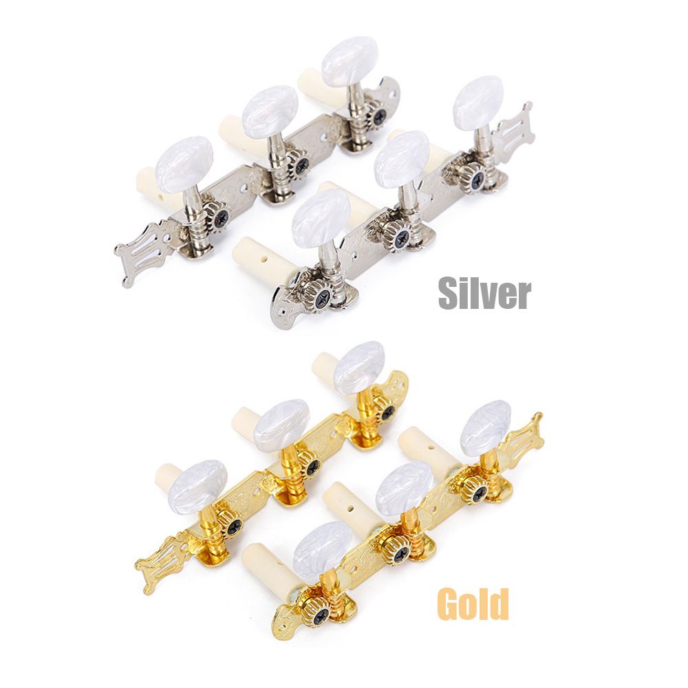 Clavijas de afinación para guitarra clásica, 2 piezas con tornillos de montaje y tuercas