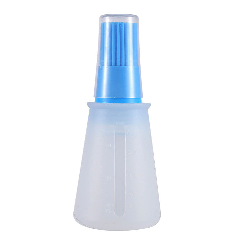 Portable Silicone Oil Bottle with Brush for Baking and BBQ Outdoor Cooking