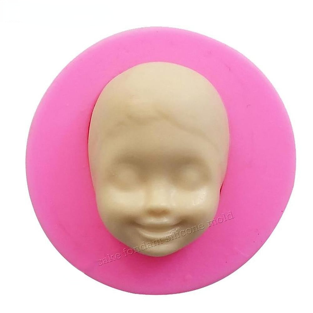 Silicone Mold for Making 3D Baby Face Cake Chocolate Candy Jelly Baking Decorating Tools