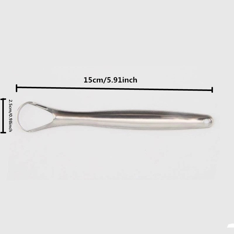 Унисекс металлическая металлическая щетка для языка инструмент для гигиены полости рта освежитель дыхания