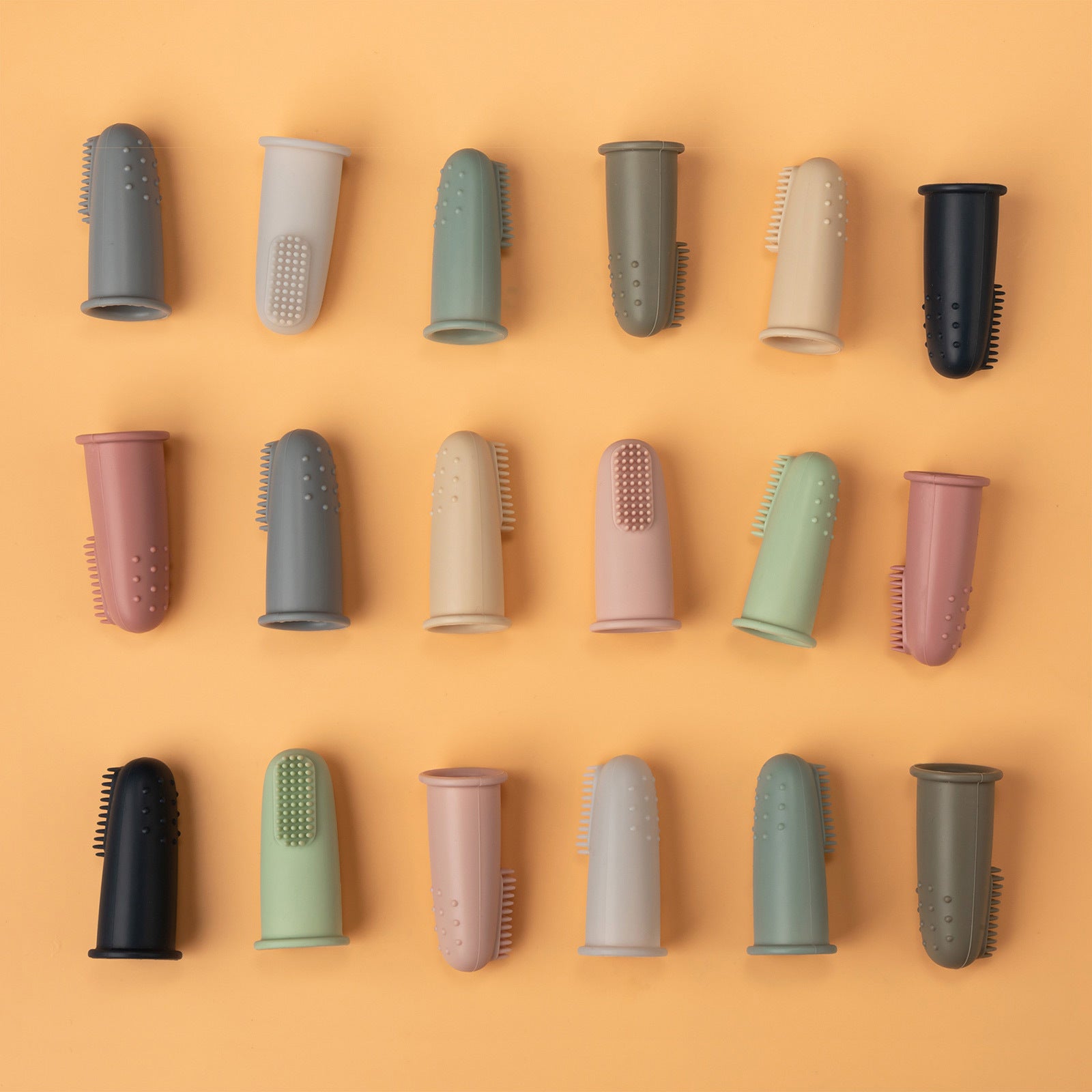 Silicone Kids Toothbrush Set for Youngsters 3 Pack Soft Toothbrushes for Children Ages 3 Plus