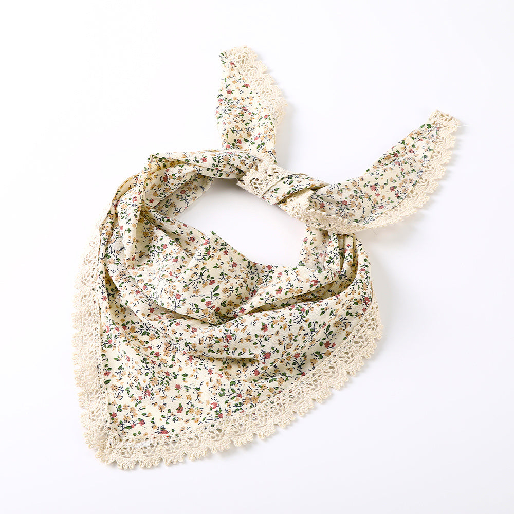 Women's Hair Accessories Set Floral Printed Hair Scarf Bandana Kerchief