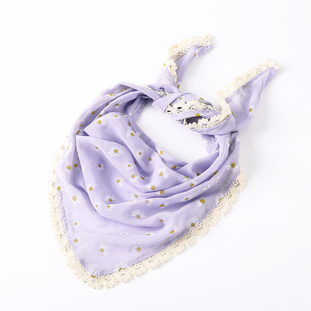 Women's Hair Accessories Set Floral Printed Hair Scarf Bandana Kerchief