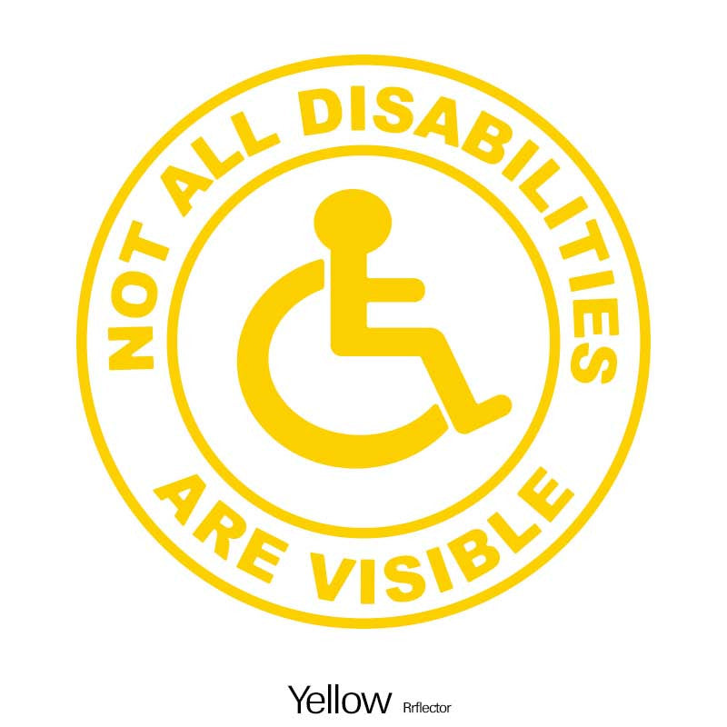 Barcha nogironliklar ko'rinmaydi. Eshiklar va derazalar uchun vinil stiker.