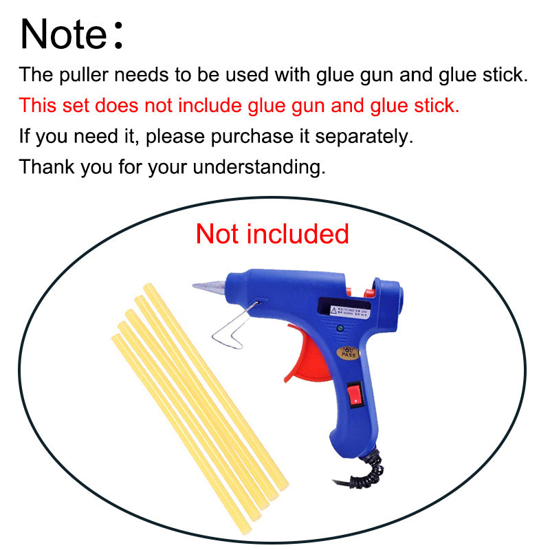 Avtomobil tishiklarini ta'mirlash to'plami, slayd qattiq, suvga yopishgan stakanlar, ko'k yopishtiruvchi plastinkalar