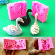 Silicone Swan Mold for Fondant Candles Chocolate Cake Decorating
