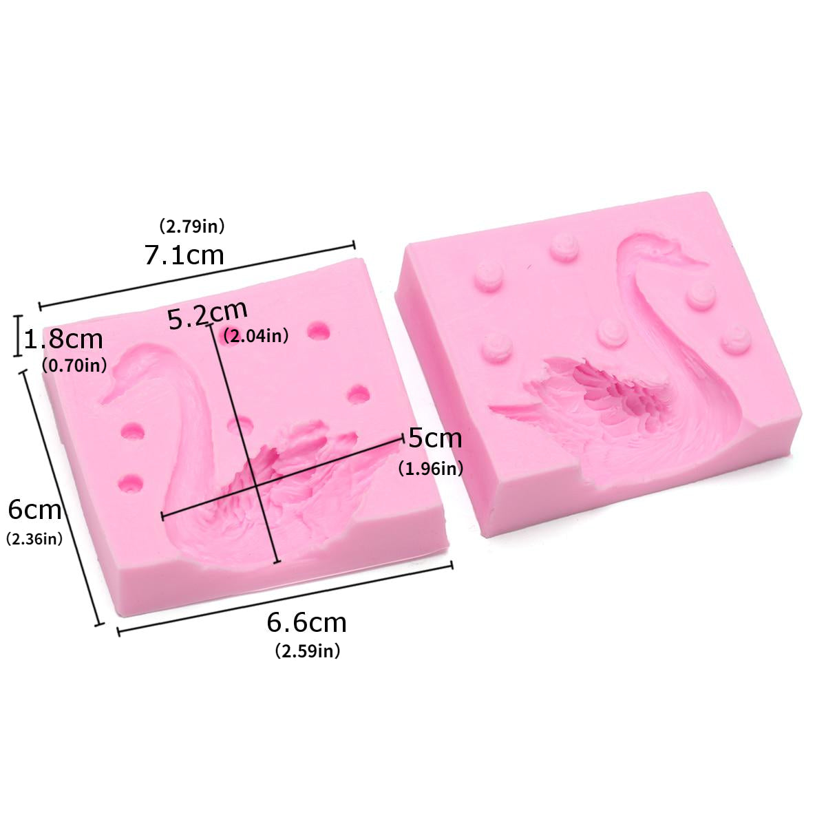 Silicone Swan Mold for Fondant Candles Chocolate Cake Decorating