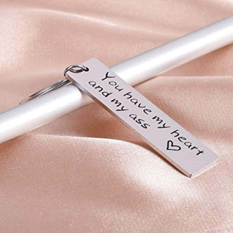 Мужской парень юбилейный брелок-ключница подарки от жены персонализированный сердечный брелок