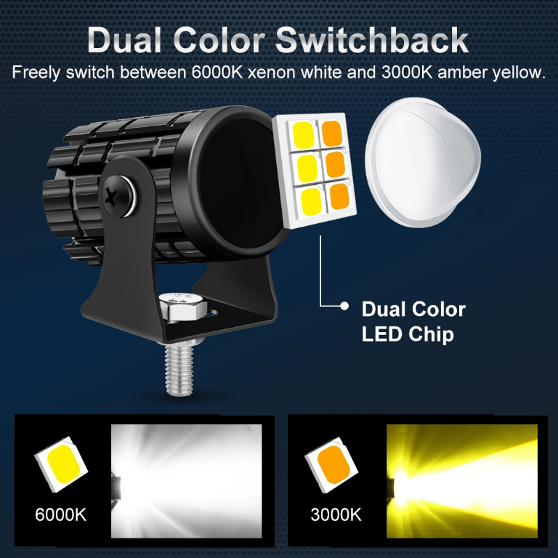 Lente de proyector mini de faro LED para coche universal para mejorar la visibilidad