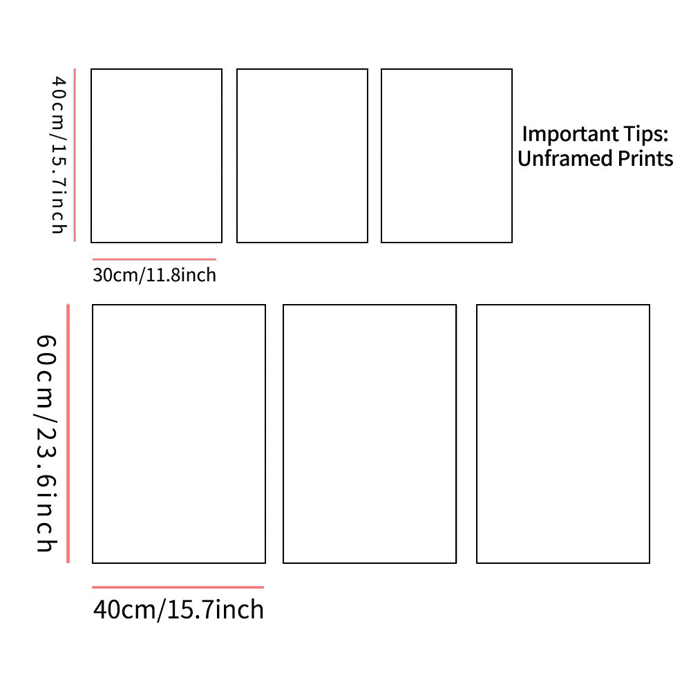 Set of 3 Modern Gold Leaf Wall Art Prints Frameless Ginkgo and Wheel Nordic Decor