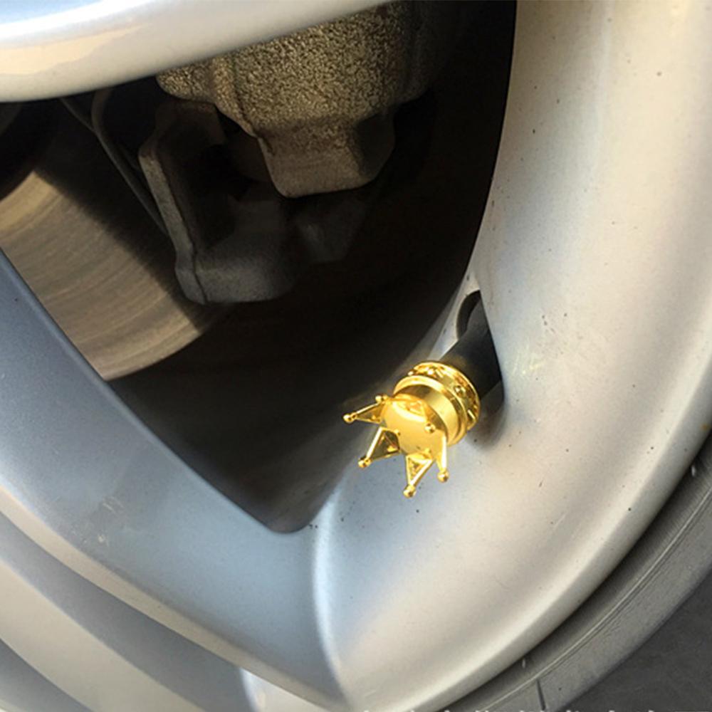 4Pcs Tire Valve Stem Caps Motorcycle Car Dust Cover Caps Wheel Accessories