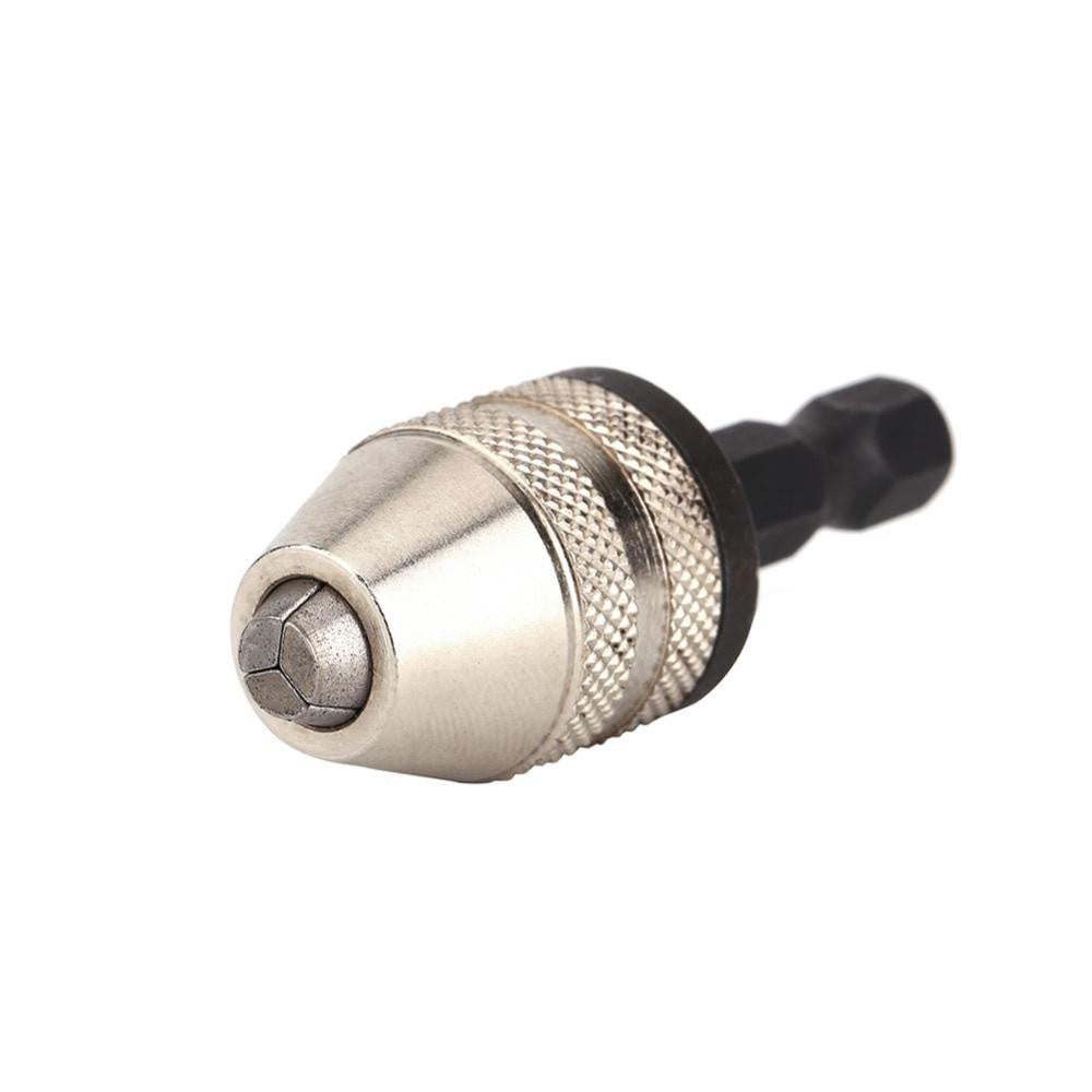 1/4 Inch Hex Quick-Change Drill Chuck Adapter Black Gold Impact Driver Screwdriver