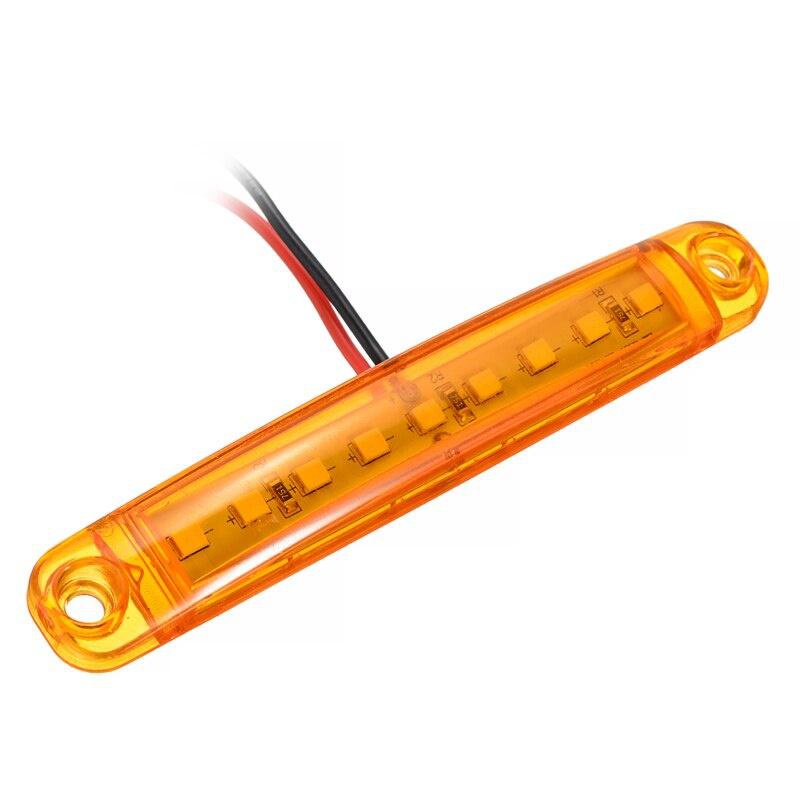 10 dona LED yon tomon belgilovchi chiroqlar, mustahkam PC, ko'p rangli, yuk mashinalari va RVlar uchun