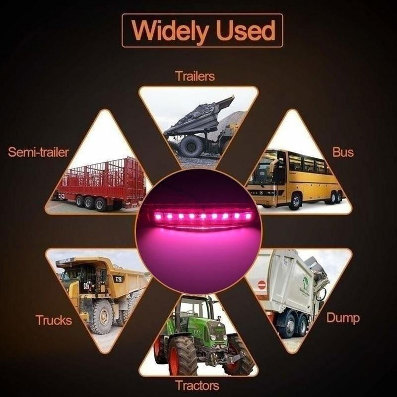 10 dona LED yon tomon belgilovchi chiroqlar, mustahkam PC, ko'p rangli, yuk mashinalari va RVlar uchun