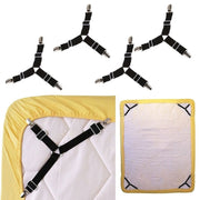 Bed Mattress Clips Set of 4 Durable Triangle Bed Sheet Holders
