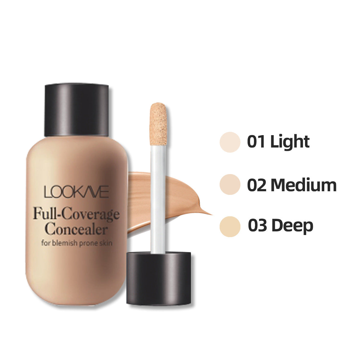 Women's Mini Liquid Concealer Full Coverage for Acne Dark Circles Travel Size